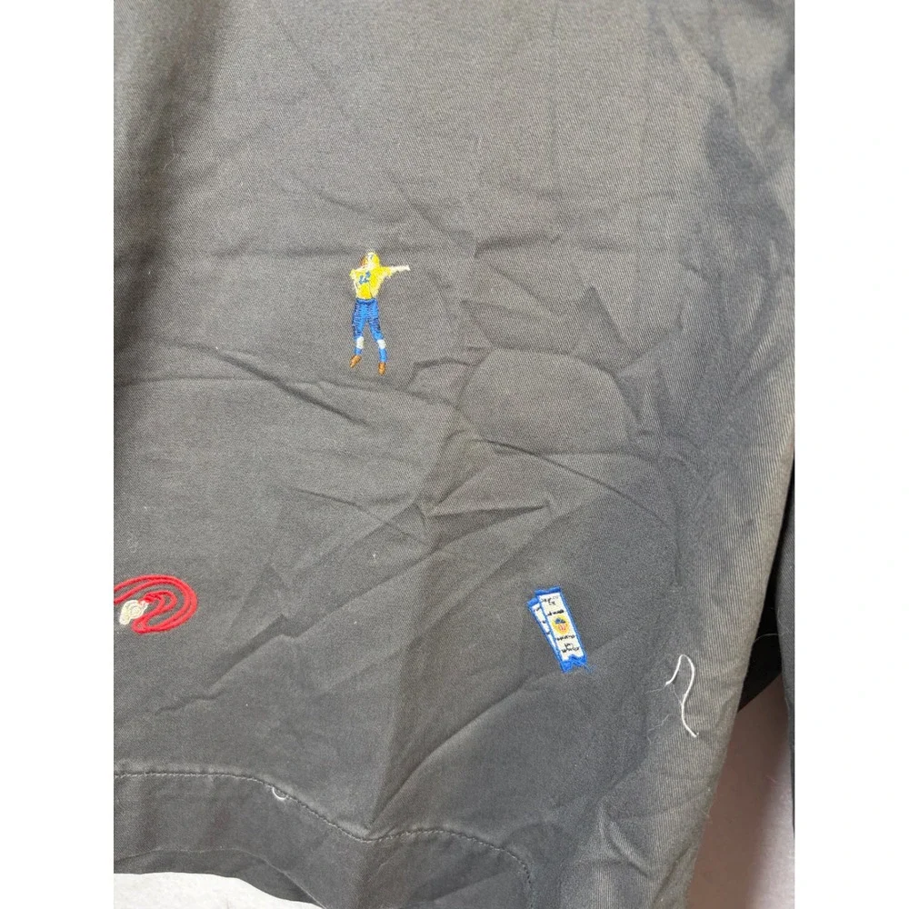Polo Ralph Lauren Shorts Mens 34 Gray Excellent Embroidered Football Chino